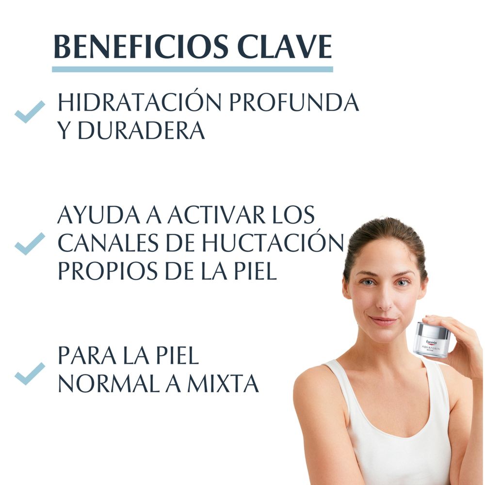 EUCERIN AQUAPORIN ACTIVE HIDRATANTE PIEL NORMAL A MIXTA x 50 - Imagen 4