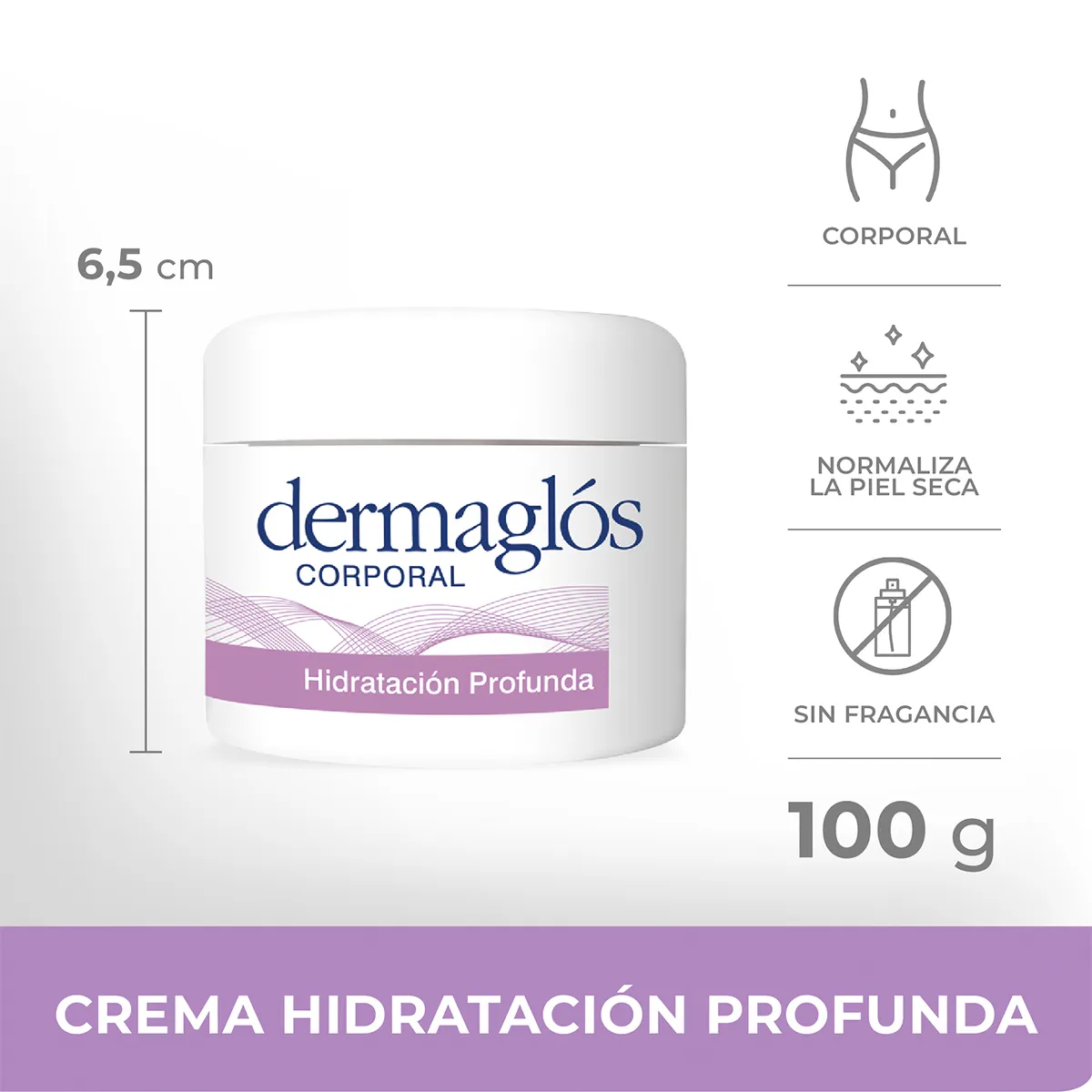 DERMAGLOS CORPORAL HIDRATACION PROFUNDA CRE x 100 - Imagen 2