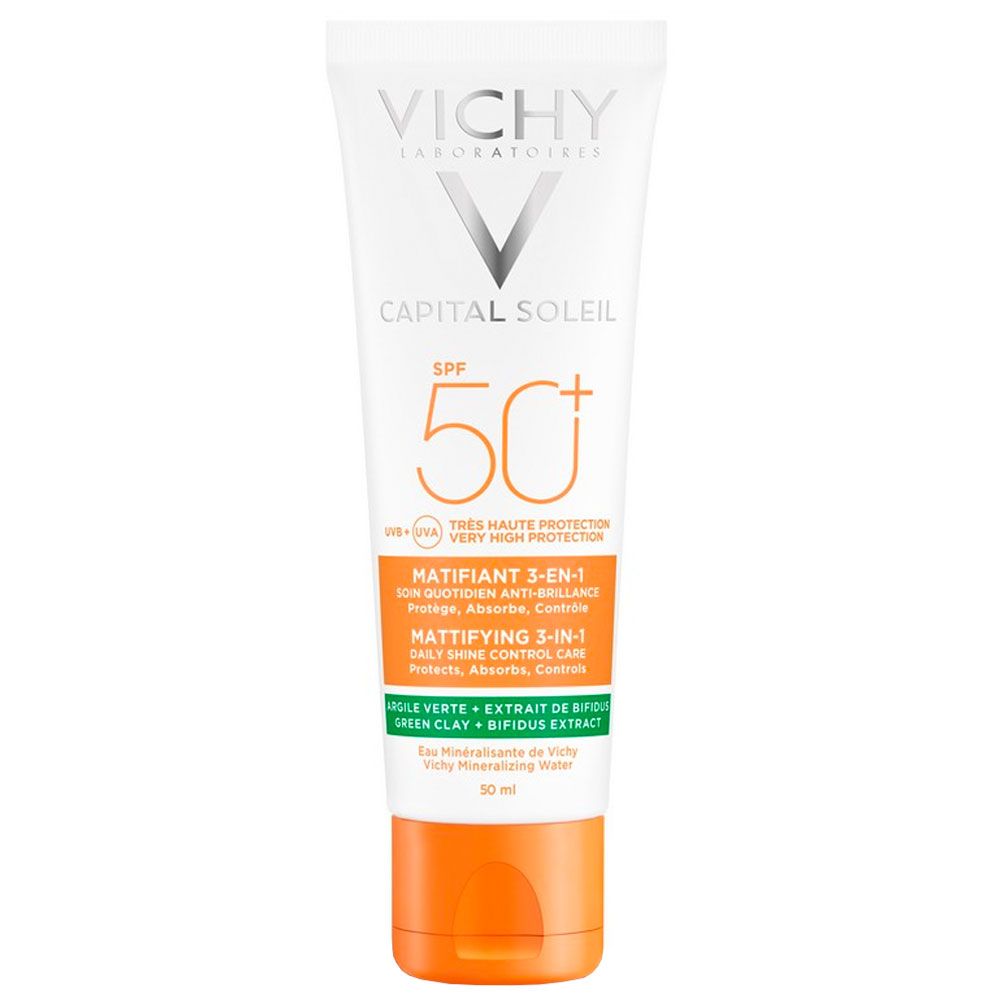 VICHY SOLAR CAPITAL SOLEIL FPS50 MATIFICANTE 3 EN 1 X 50 - Imagen 2