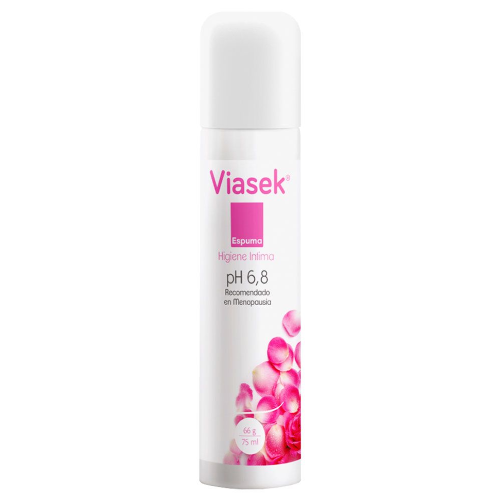 VIASEK ESPUMA DE HIGIENE ÍNTIMA PH 6.8 PARA MENOPAUSIA X 75ML
