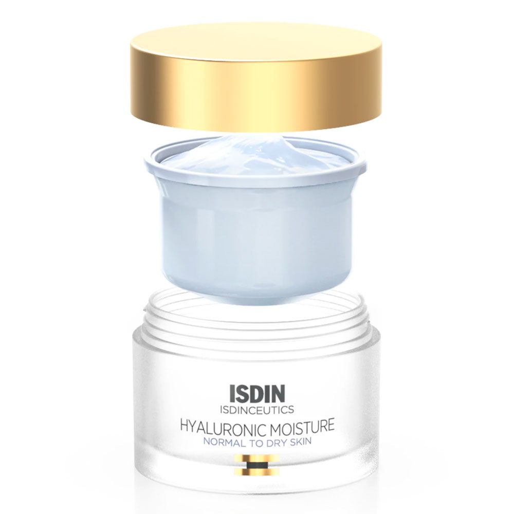 ISDIN ISDINCEUTICS REFILL PREVENT HYALURONIC MOISTURE NORMAL A SECA CREMA HIDRATANTE X 50 GRAMOS - Imagen 2