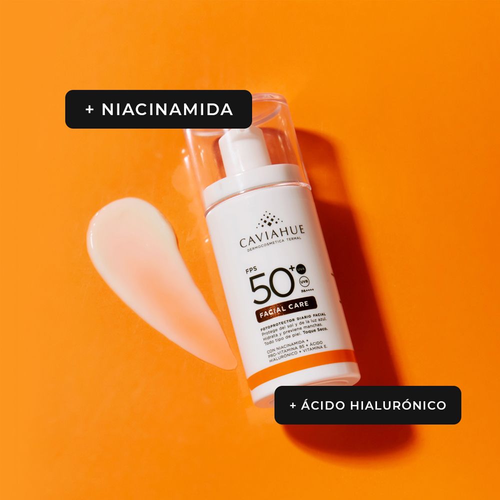 CAVIAHUE PROTECTOR SOLAR FACIAL CARE Fps50 TOQUE SECO X 50 Gramos - Imagen 2