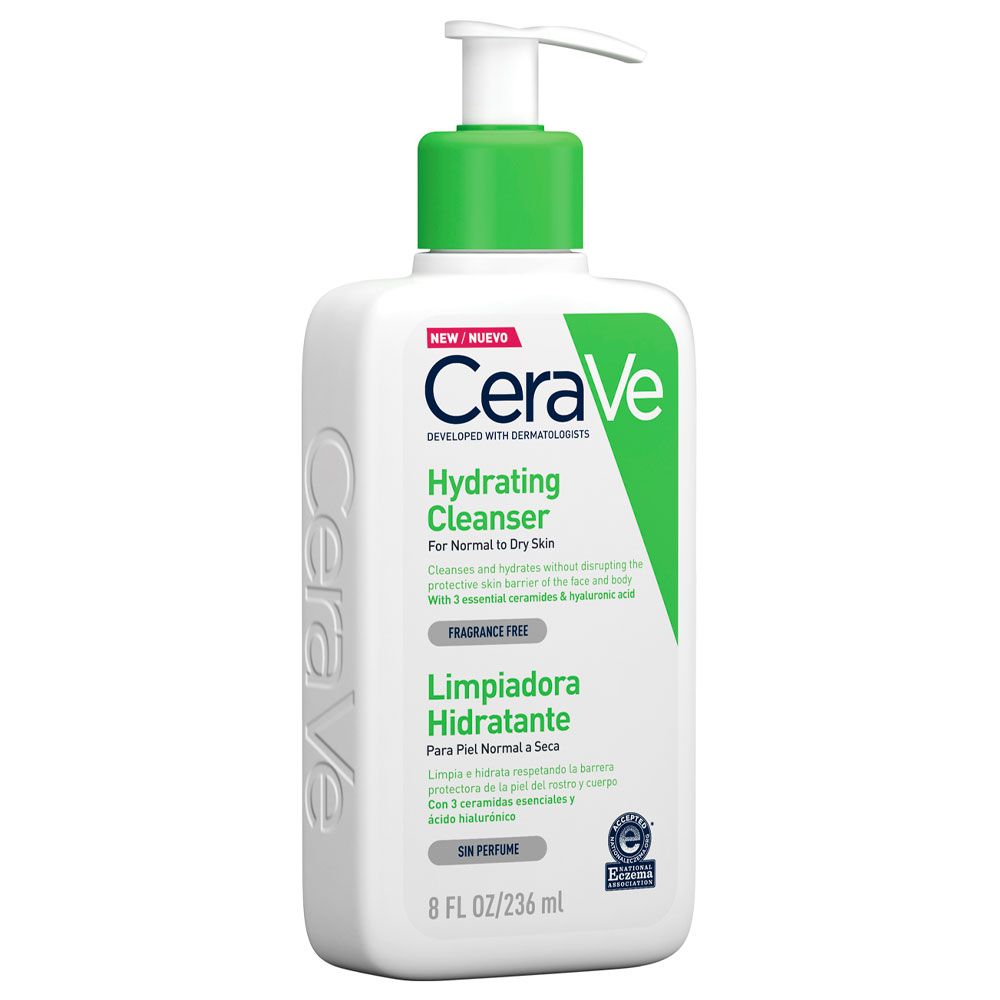 CERAVE LIMPIADOR HIDRATANTE PIELES NORMALES A SECAS X 236ml - Imagen 2