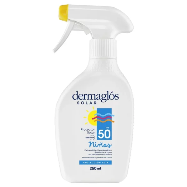 DERMAGLOS SOLAR NIÑOS GATILLO FPS50 X 250