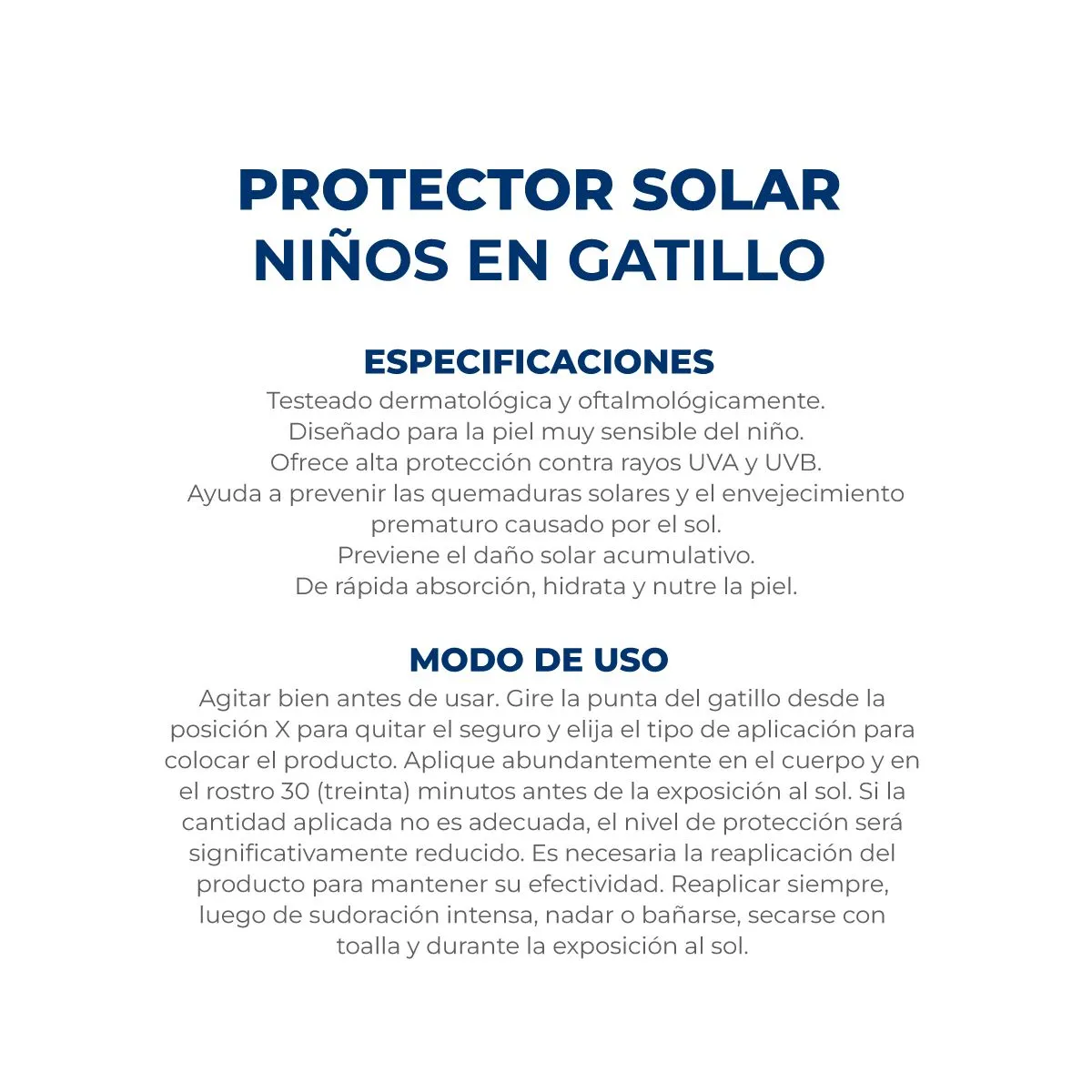 DERMAGLOS SOLAR NIÑOS GATILLO FPS50 X 250 - Imagen 4