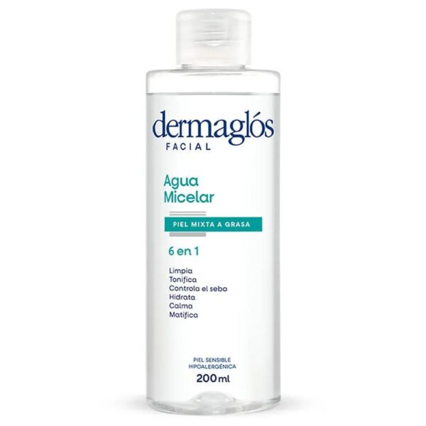 DERMAGLOS FACIAL AGUA MICELAR PIEL MIXTA A GRASA