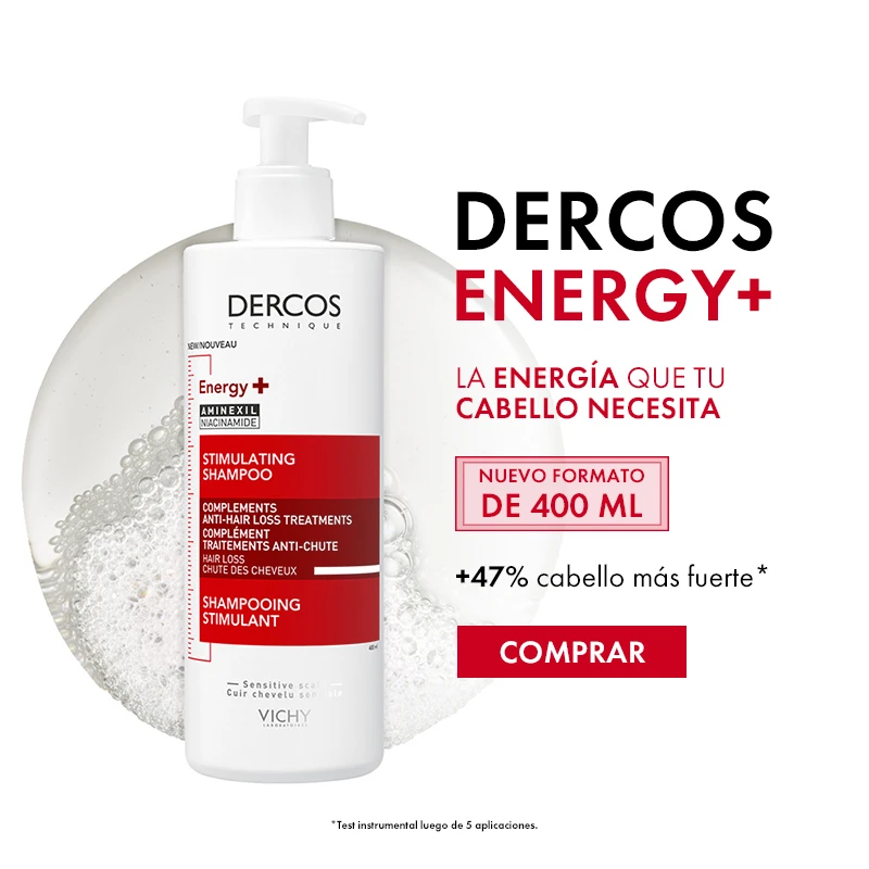 VICHY DERCOS SHAMPOO ENERGIZANTE ANTI CAIDA X 400ml - Imagen 2