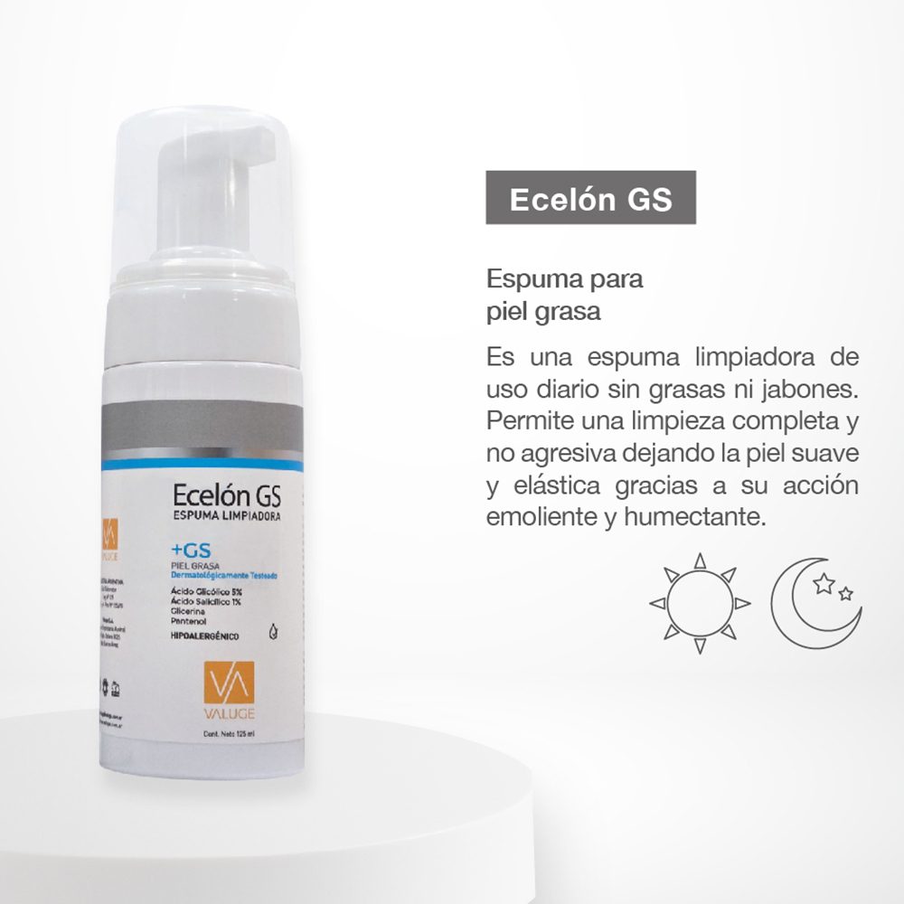 VALUGE ECELON PIEL GRASA +GS ESPUMA LIMPIADORA X 125ml - Imagen 4