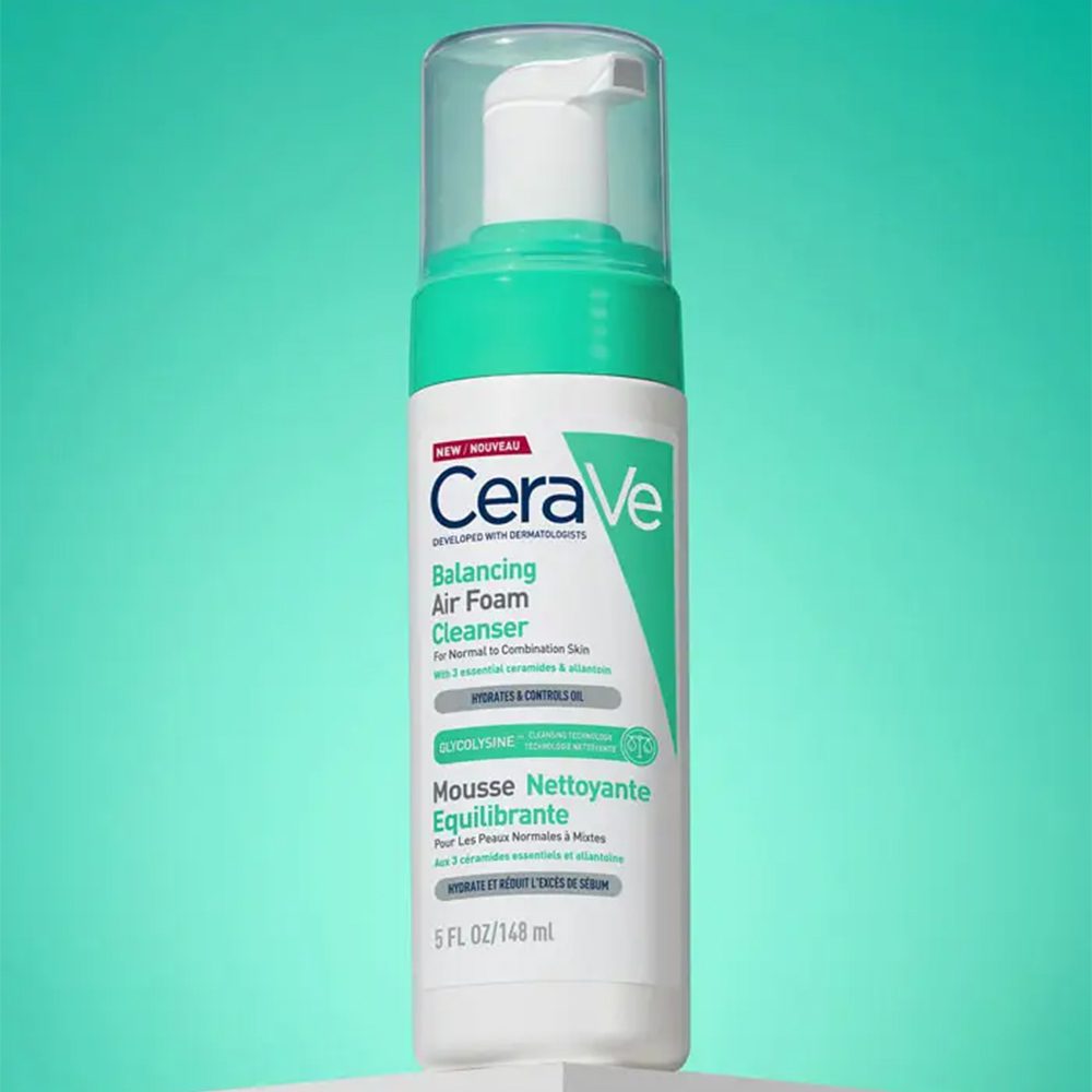 CERAVE AIR FOAM LIMPIADOR FACIAL REEQUILIBRANTE ESPUMA X 148ml - Imagen 2