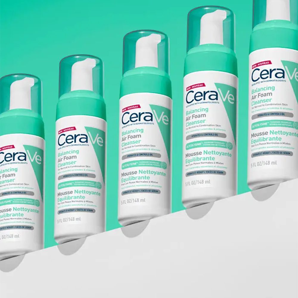 CERAVE AIR FOAM LIMPIADOR FACIAL REEQUILIBRANTE ESPUMA X 148ml - Imagen 3