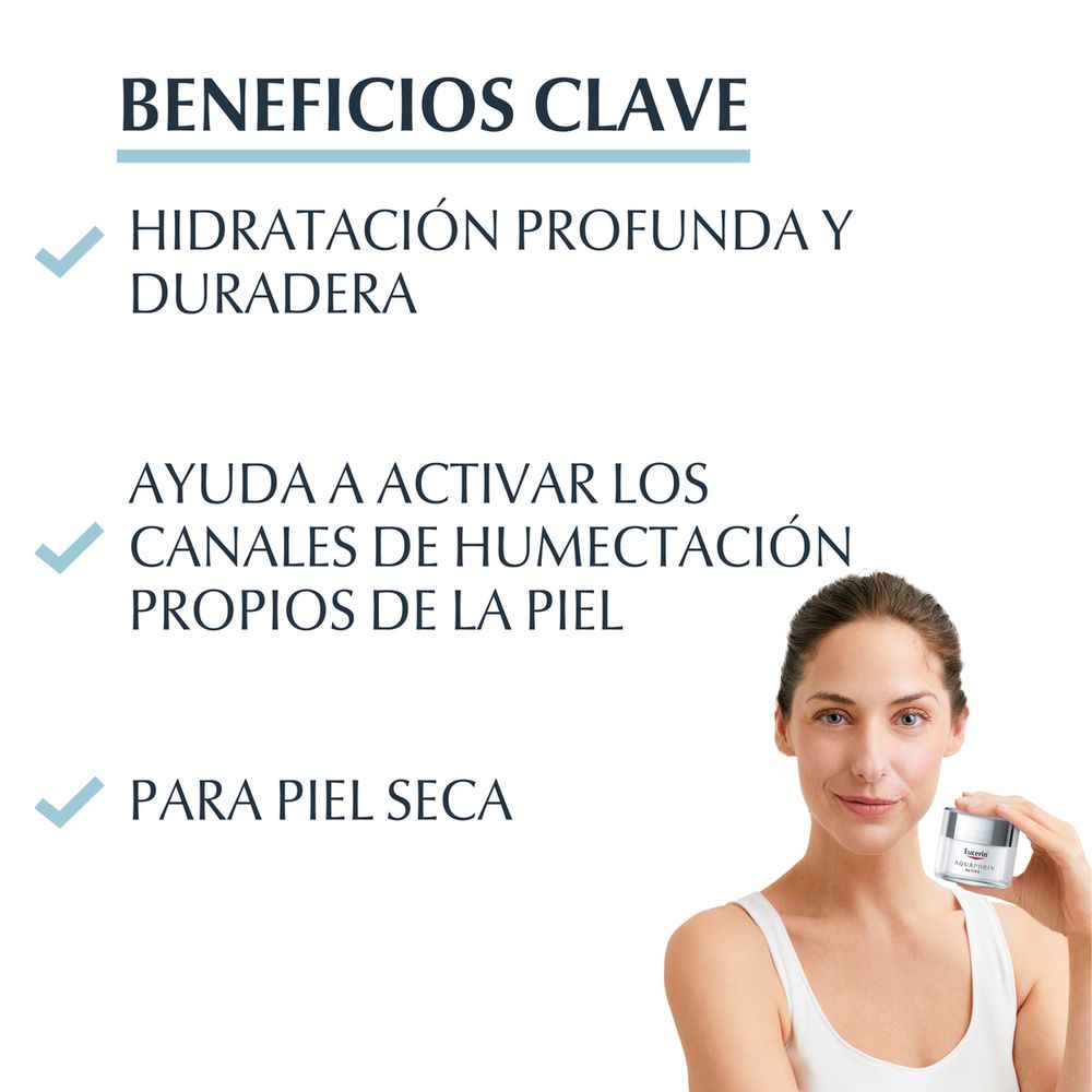 EUCERIN AQUAPORIN ACTIVE HUMECTANTE PIEL SECA X 50ml - Imagen 3