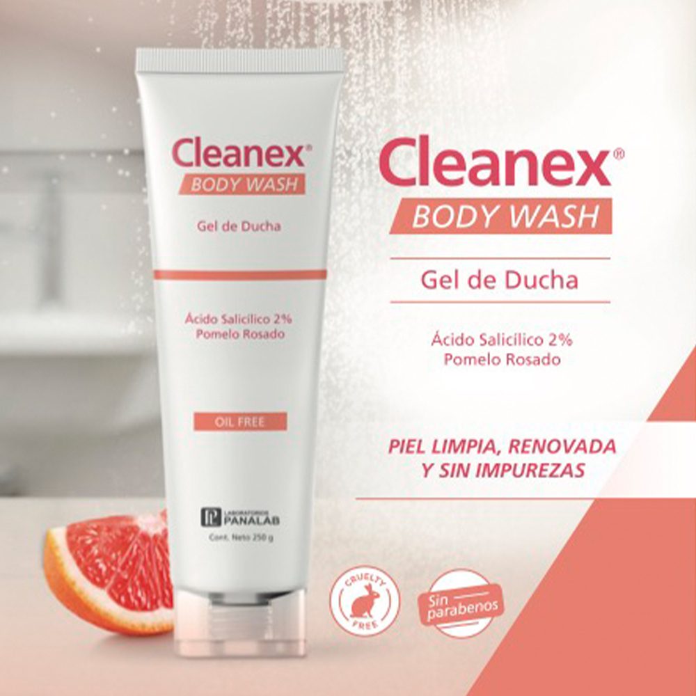 CLEANEX GEL DE DUCHA BODY WASH X250 - Imagen 3