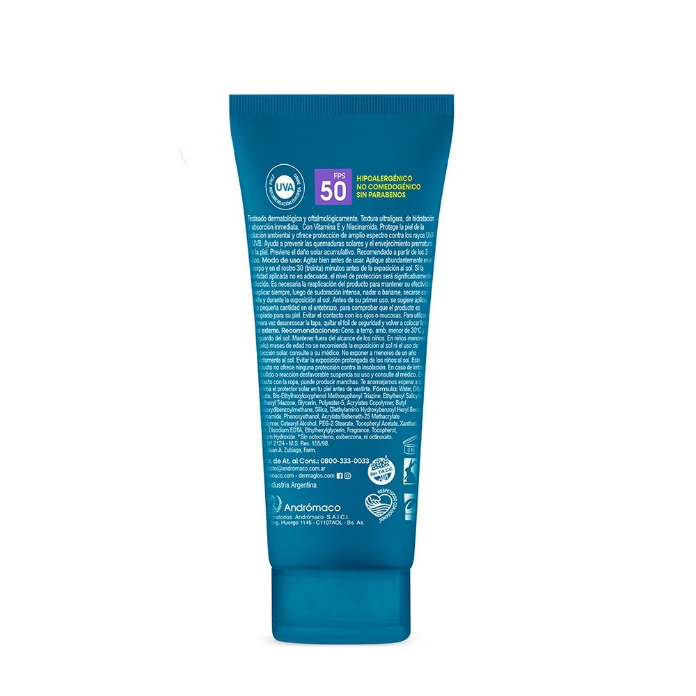 DERMAGLOS SOLAR SPORT Fps50 RESISTENTE AL AGUA X 100ml - Imagen 3