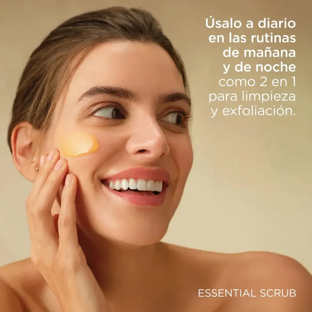 ISDIN ESSENTIAL SCRUB LIMPIADOR FACIAL EXFOLIANTE X 100g - Imagen 3