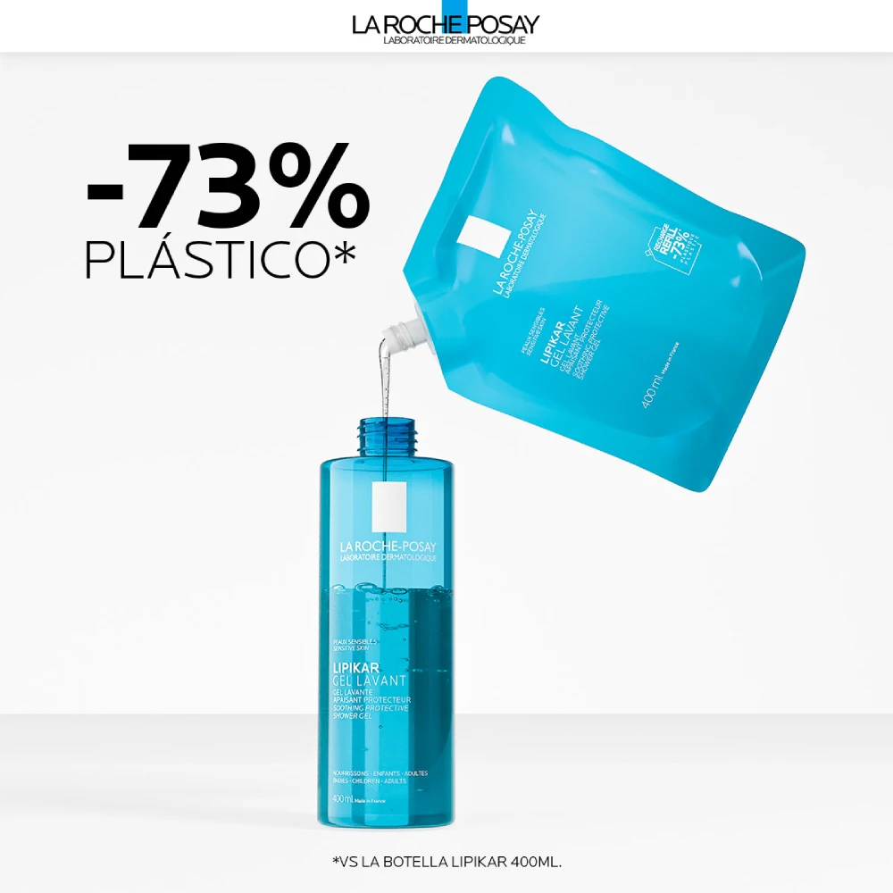 LIPIKAR GEL LAVANT PIEL SENSIBLE REFILL X 400ml - Imagen 4