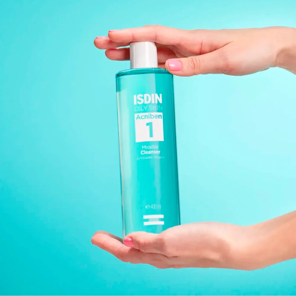 ISDIN ACNIBEN MICELLAR CLEANSER PIEL GRASA X 400ml - Imagen 4