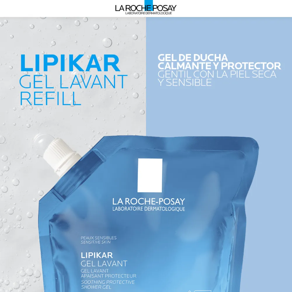 LIPIKAR GEL LAVANT PIEL SENSIBLE REFILL X 400ml - Imagen 2