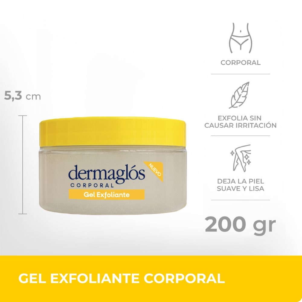 DERMAGLOS GEL EXFOLIANTE CORPORAL SUAVIZANTE X 200 - Imagen 3