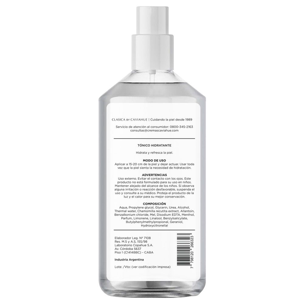 CAVIAHUE CLASICA TONICO HIDRATANTE FACIAL X180 - Imagen 2