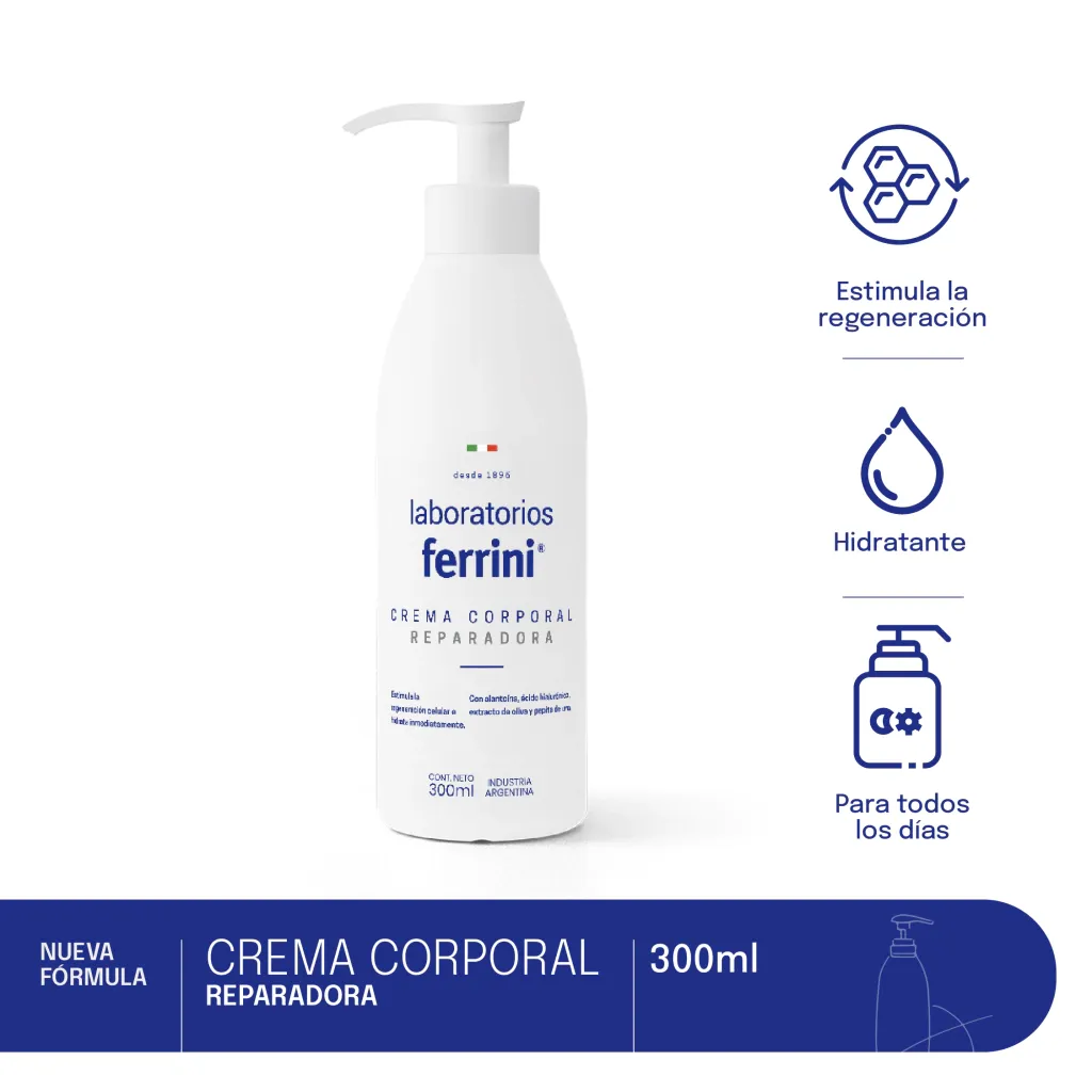 FERRINI CREMA CORPORAL REPARADORA HIDRATANTE X 300ml - Imagen 2