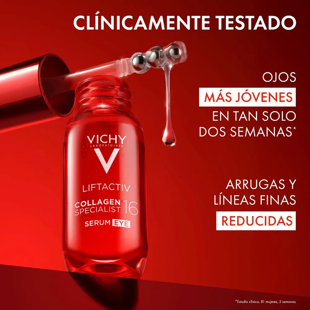 VICHY LIFTACTIV COLLAGEN SPECIALIST 16 SERUM CONTORNO DE OJOS X 15ml - Imagen 3