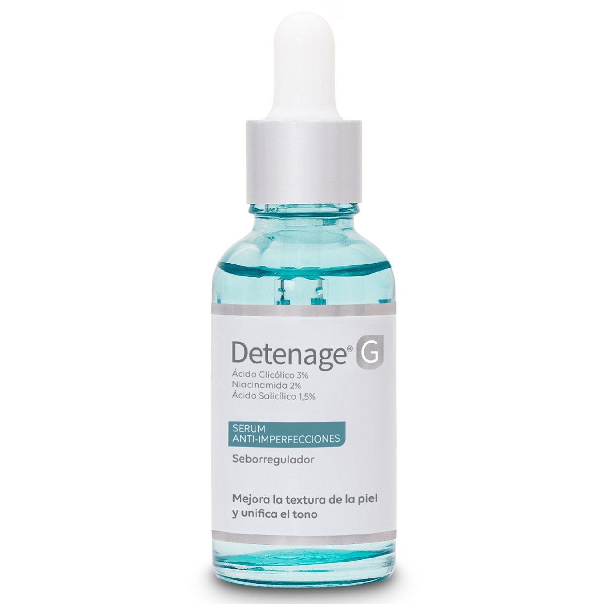DETENAGE G SERUM FACIAL MIXTA A GRASA ACNEICA ANTI IMPERFECCIONES X 30ml - Imagen 2