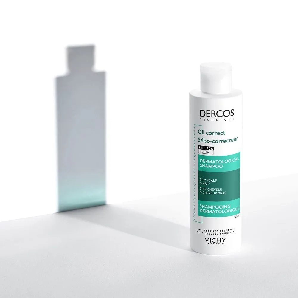 VICHY DERCOS SEBO CORRECTOR OIL CONTROL SHAMPOO X 200ml - Imagen 2