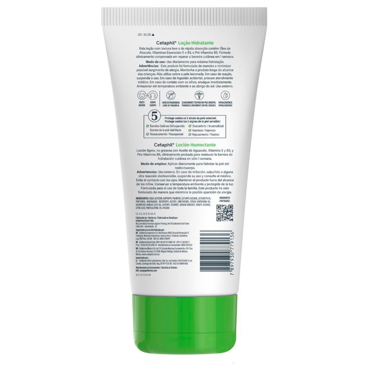 CETAPHIL LOCION HUMECTANTE PIEL SENSIBLE X 236ml - Imagen 2
