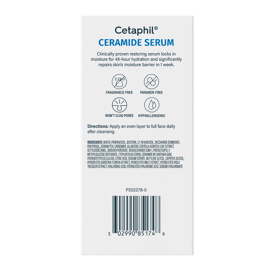 CETAPHIL SERUM FACIAL CERAMIDE HIDRATANTE X 30ml - Imagen 2